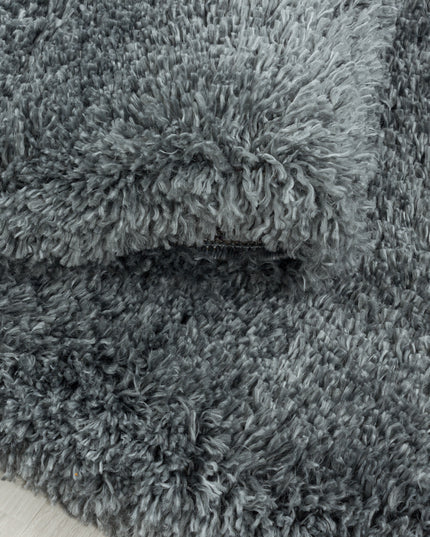 Tapis Shaggy - Duveteux - Gris clair