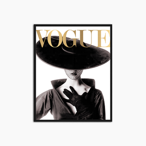 Vogue-Cover – bedruckte Wanddekoration