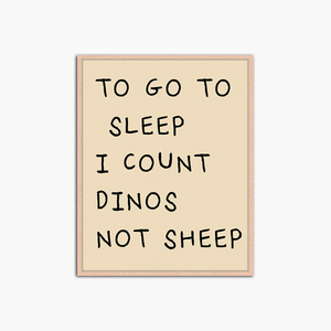Compter les dinosaures - Décoration murale imprimée