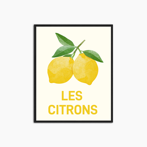Les Citrons - Décoration murale imprimée