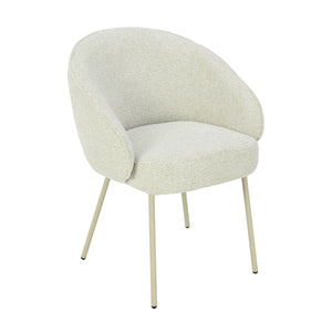 Cleo Eetkamerstoel - Beige - Chenille