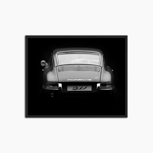 Porsches Rückseite – Wanddekoration