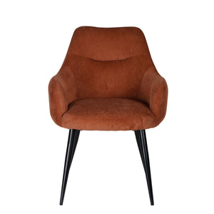 Ivy Esszimmerstuhl – hellbrauner Rippenstoff