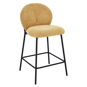 Ruby Barstoel - Geel Chenille