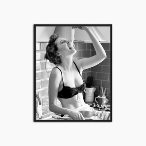 Spaghetti mit den Händen – Wanddekoration