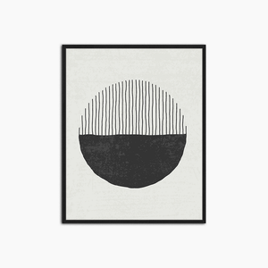 Streifen und Schwarz – Wanddekoration