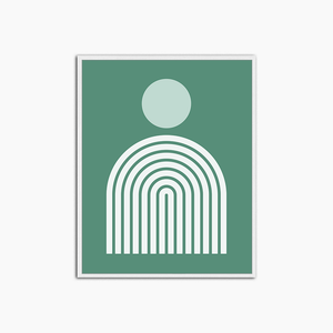 Vert abstrait - Décoration murale imprimée