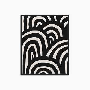 Résumé minimal du milieu du siècle - Décoration murale imprimée