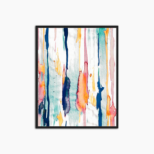 Abstract in Watercolor - Print Muurdecoratie