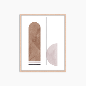 Composition de formes organiques - Décoration murale imprimée