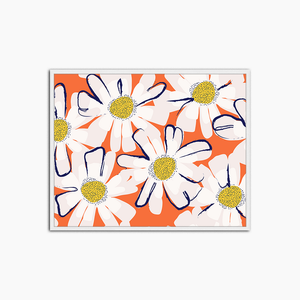 Blumen - Wanddekoration drucken