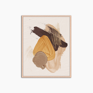 Art abstrait dans les tons de terre - Décoration murale imprimée