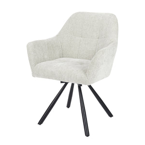 Chaise pivotante Breeze - Écru - Chenille