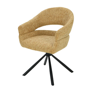 Clover Drehstuhl - Gelb - Chenille