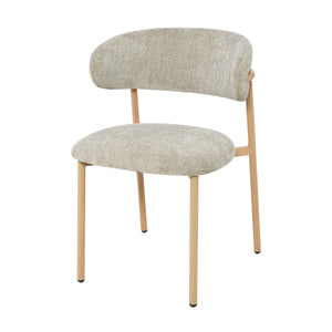 Kiara Esszimmerstuhl - Beige Chenille - Natur