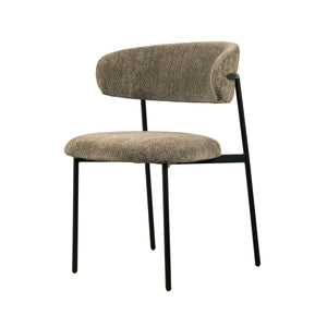 Kiara Esszimmerstuhl - Khakifarbenes Chenille