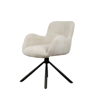 Leta Drehstuhl - Ecru - Chenille