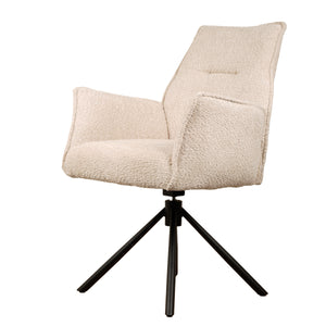 Nora Drehstuhl – Beige – Chenille