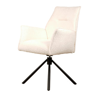 Nora Drehstuhl – Creme – Chenille