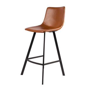 Amsterdam Barhocker - Cognac - PU-Leder