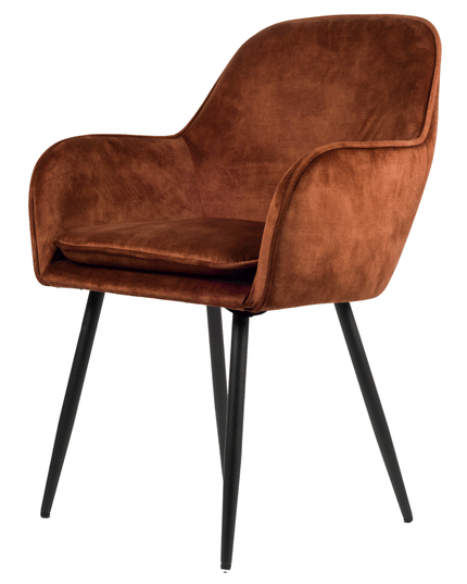 Julia Eetkamerstoel - Koper - Vintage Velvet