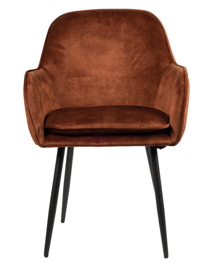 Julia Eetkamerstoel - Koper - Vintage Velvet