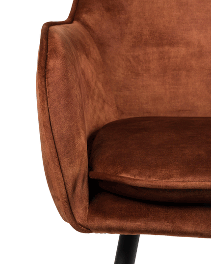 Julia Eetkamerstoel - Koper - Vintage Velvet