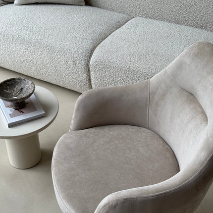 Ivy Esszimmerstuhl – Beige Rib