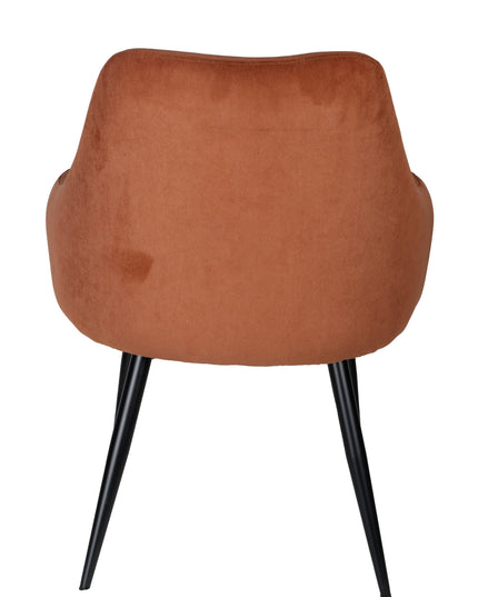 Ivy Esszimmerstuhl – hellbrauner Rippenstoff