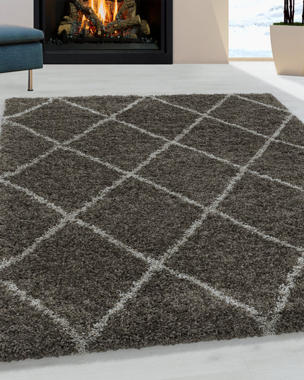 Hoogpolig Vloerkleed - Odin - Taupe