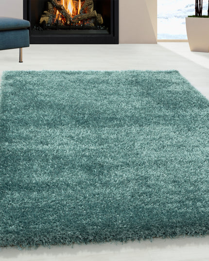 Hoogpolig Vloerkleed Luxe - Plain - Groen