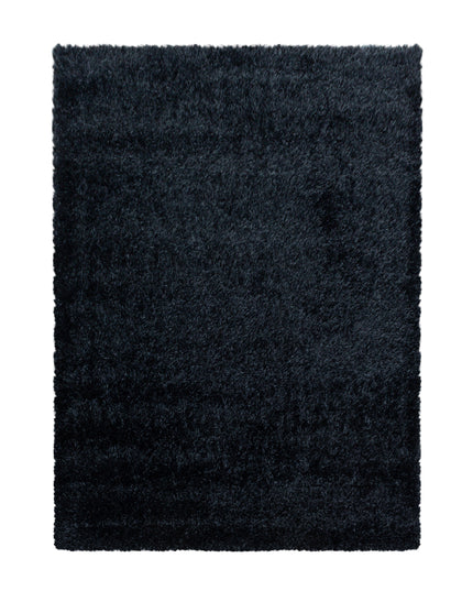 Hoogpolig Vloerkleed Luxe - Plain - Zwart