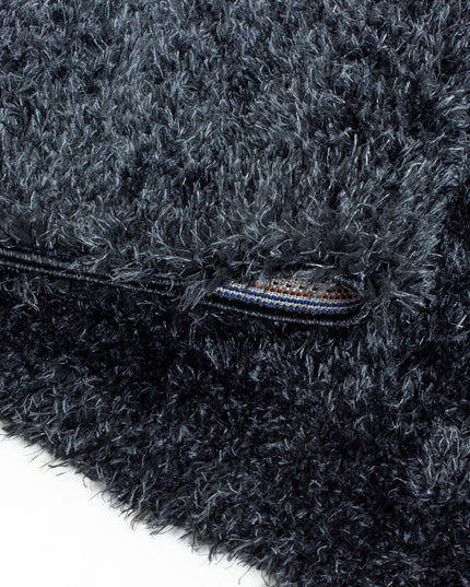 Hoogpolig Vloerkleed Luxe - Plain - Zwart
