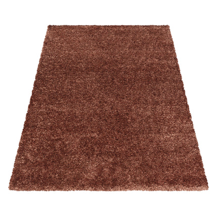 Hoogpolig Vloerkleed Luxe - Plain - Koper