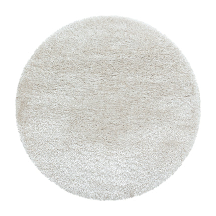 Hochflorteppich Luxus - Uni - Creme