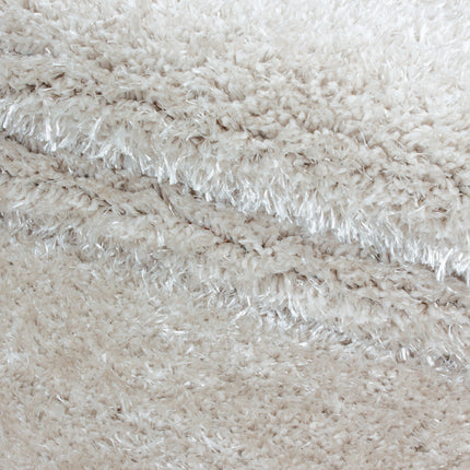 Hochflorteppich Luxus - Uni - Creme