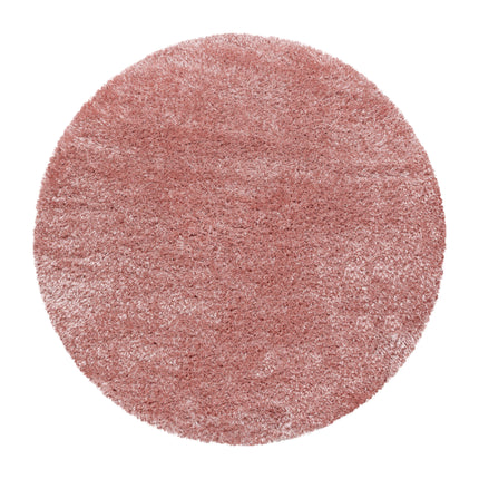 Hochflorteppich Luxus - Uni - Rosa