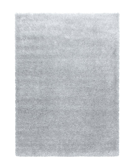Hoogpolig Vloerkleed Luxe - Plain - Zilver