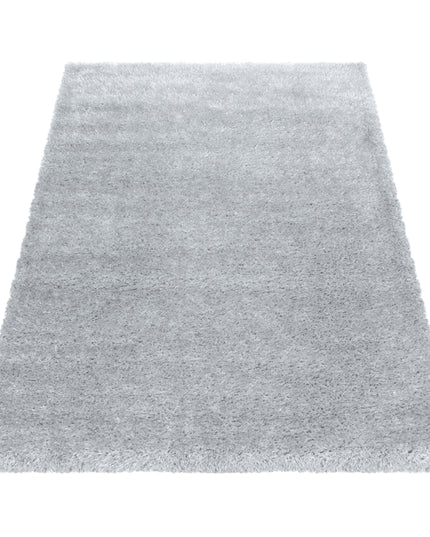 Hoogpolig Vloerkleed Luxe - Plain - Zilver