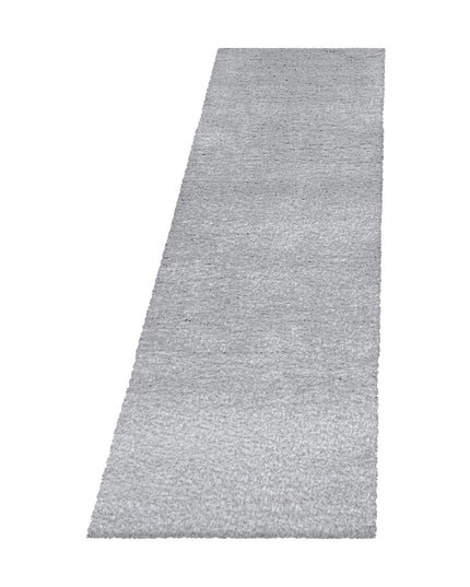 Hoogpolig Vloerkleed Luxe - Plain - Zilver