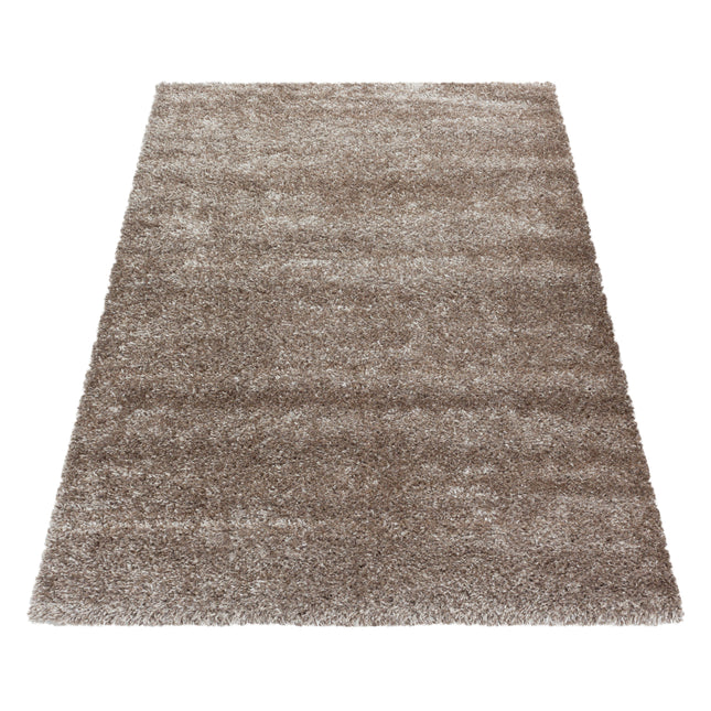 Hoogpolig Vloerkleed Luxe - Plain - Taupe