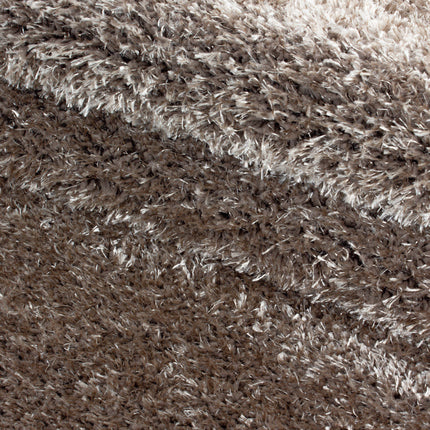 Hochflorteppich Luxus - Uni - Taupe