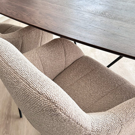 Chaise pivotante Sola - Beige - Tissage