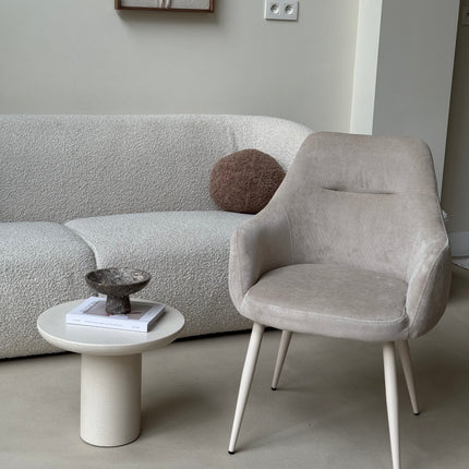 Ivy Esszimmerstuhl – Beige Rib