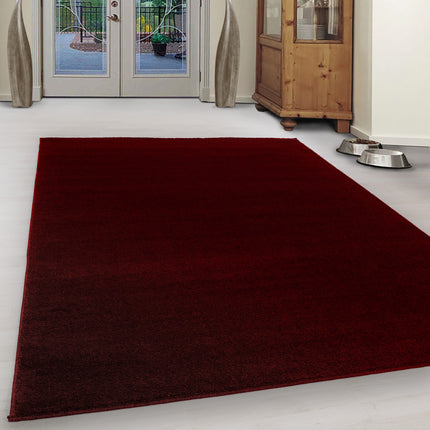 Moderner Teppich - Uni - Rot