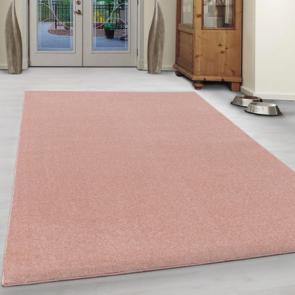 Moderner Teppich - Uni - Rosa