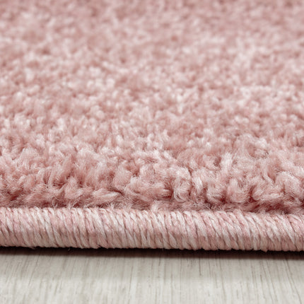 Moderner Teppich - Uni - Rosa
