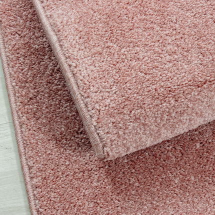 Moderner Teppich - Uni - Rosa