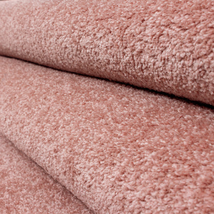 Moderner Teppich - Uni - Rosa