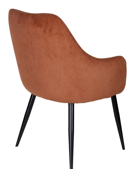 Ivy Esszimmerstuhl – hellbrauner Rippenstoff